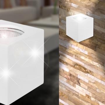 Foco de Pared Cubo Moderno | Blanco | Cerámica