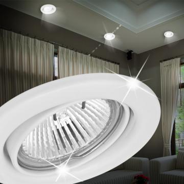 Plafond Ø80mm | Wit | Spotlight Inbouw plafondlamp