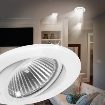 Sufit Ø80mm | Biały | Reflektor Wpuszczana lampa sufitowa