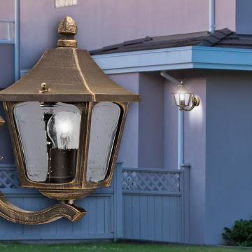Lantern vägglampa OUTSIDE Ø175mm | Classic | Golden | Mässing