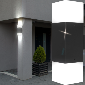 Vägglampa OUTSIDE Ø85mm | LED | Modern | Antracit | Svart | Aluminium