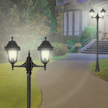 Lanterne kandelaberlampe ↥2550mm | Klassisk | Svart | aluminium