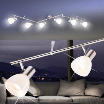 Sufit ↔1450mm | Biały | Chrom | Oprawa oświetleniowa Lampa sufitowa