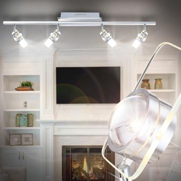 Soffitto moderno ↔700mm | LED | Cromo | Lampada da soffitto luminosa