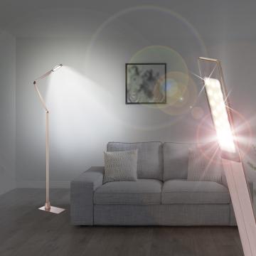 LED Vloerlamp ↥2360mm | Design | Brons | Alu | Vloerlamp