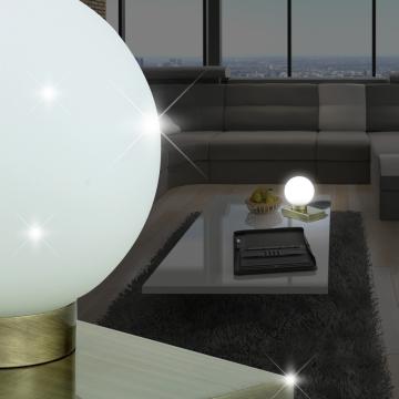 Verre Boule Lampe de table ↥160mm | Touch | Dimmable | Bronze | Laiton