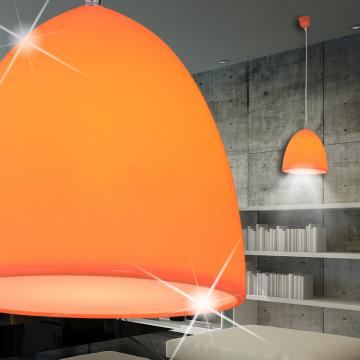Lampe à suspendre rétro Ø250mm | Orange | Silicone