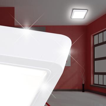 LED Decken Leuchte Weiß | Acryl | Lampe Quadratisch Deckenlampe Deckenleuchte
