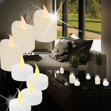 LED 16x ↥20mm | White | Tealight Real wax candle Tealight