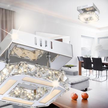 Crystal loftslampe LED | Moderne | Krom | Lampe Square
