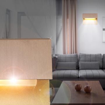 LED Vegglampe Moderne | Bronse | gylden