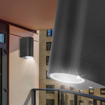 Lampada a parete Spotlight OUTSIDE Ø65mm | Moderno | Nero | Alu Wall Spotlight