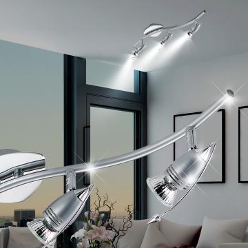 Plafond ↔520mm | Zilver | Lichtarmatuur Plafondlamp