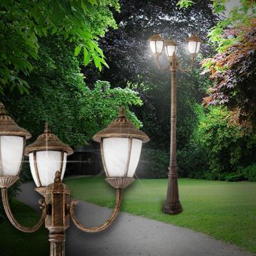 Lantern Candelabra Light ↥2120mm | Classic | Golden | Bronze