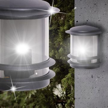 Lampa ścienna OUTSIDE Ø220mm | czarna | aluminiowa