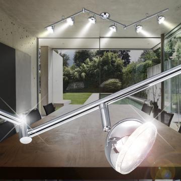 Moderne loftslampe ↔1500mm | LED | Retro | Retro | Krom | Lys loftslampe