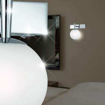 Boule en verre Salle de bain Moderne | Blanc | Lampe de salle de bain