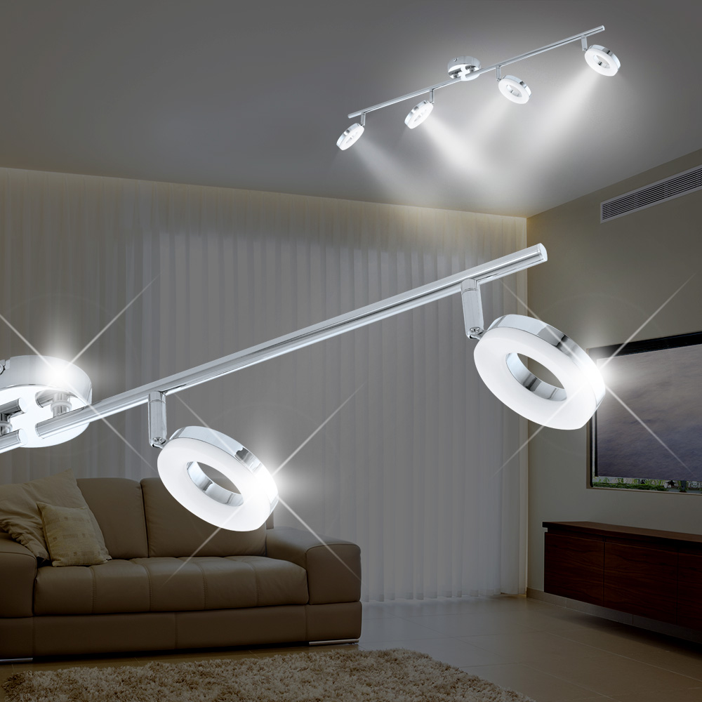 LED Decken ↔920mm | Chrom Modern Badezimmerlampe Gastronomiemöbel | - Möbel Leuchte Tiefpreis-Garantie | GGM mit von