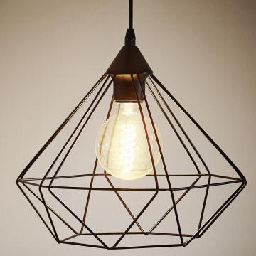Lampe à suspension design Ø325mm | rétro | shabby | vintage | noir | alu