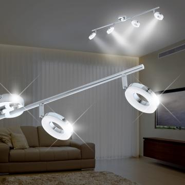 LED a soffitto ↔920mm | Moderno | Cromo | Lampada da bagno luminosa