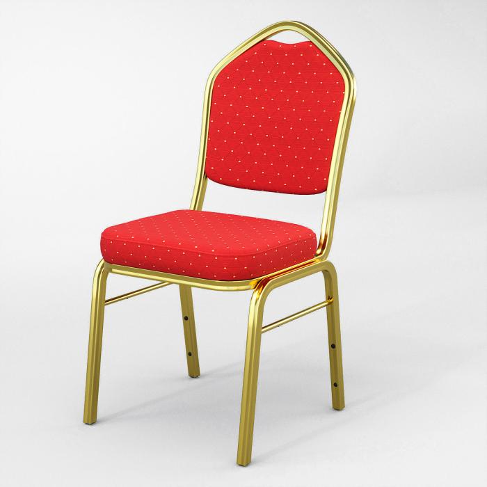 ALEXA | Krzesło bankietowe | Czerwone 