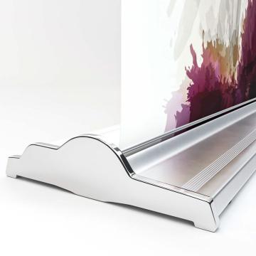 AlaBama | Banner arrotolabile | Alluminio argento | 100x200cm | Premium+