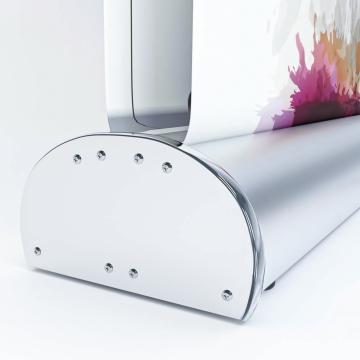 AlaBama | Roll-up banner | aluminium sølv | 100x200 cm | dobbelsidet | Klassisk