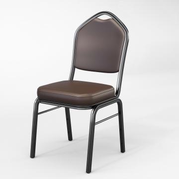 ALEXA | Banquet Chair | Brown | Leather | Stackable