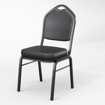 ALEXA | Krzesło bistro | Czarne | Skóra