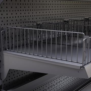 BROOKLYN | Tego Wire Shelf Divider | H9,5xL47cm | Anthracite