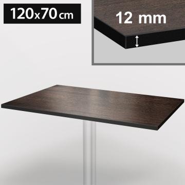 COMPACT | HPL Bistro Tischplatte | 120x70cm | Wenge 