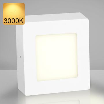 EMPIRE | Pannello a LED montato in superficie | 120x120 mm | 6W / 3000K | Bianco caldo | Quadrato