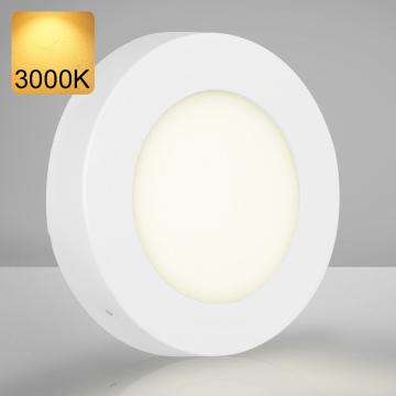 EMPIRE | Utenpåliggende LED panel | Ø120mm | 6W / 3000K | Varm hvit | Rundt