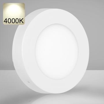 EMPIRE | Panneau LED en saillie | Ø120mm | 6W / 4000K | Blanc neutre | Rond