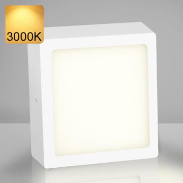 EMPIRE | Panel LED de montaje en superficie | 300x300mm | 24K / 3000K | Blanco cálido | Cuadrado