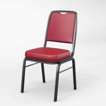 ENZIO | Banquet Chair | Red | Leather
