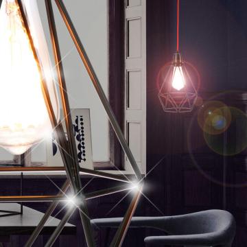 Lámpara colgante vintage Ø180mm | Diseño | Industria | Retro | Shabby | Negro | Alu