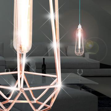 Lampada a sospensione vintage Ø120mm | Design | Industria | Retro | Shabby | Rame | Alu
