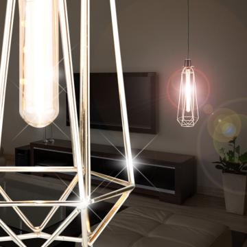 Lampe à suspension vintage Ø120mm | Design | Industrie | Rétro | Shabby | Golden | Alu