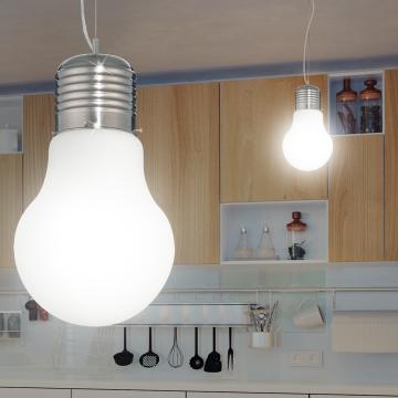 Bulb vedhængslampe Ø300mm | Design | Hvid | Glas