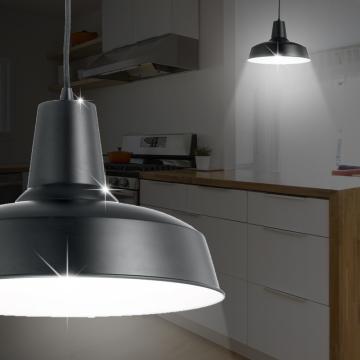 Industrialna lampa wisząca Ø400mm | Shabby | Vintage | Czarna | Alu