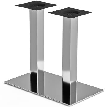 MADRID | Bistro Doppel Tisch Gestell | 40x70cm | 8x60cm | Edelstahl 