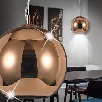 Ball pendant lamp Retro | Copper | Glass