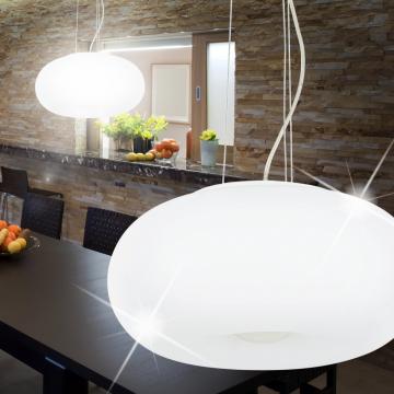 Modern hängande lampa vit | Glas