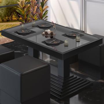 ABP Bistro Lounge Table | 110x60xH40cm | 3xCzarny