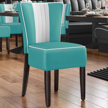 AMERICAN 1 | Diner Chair | Turquoise | Leather