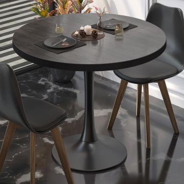 BL | Bistro Table | Ø:H 80 x 76 cm | Wenge / Black | Round