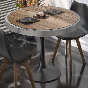 BL | Bistro Table | Ø:H 80 x 78 cm | Sheesham / Black | Round