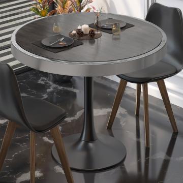 BL | Bistro Table | Ø:H 80 x 78 cm | Wenge / Black | Round