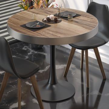 BL | Bistro Table | Ø:H 70 x 78 cm | Sheesham / Black | Round